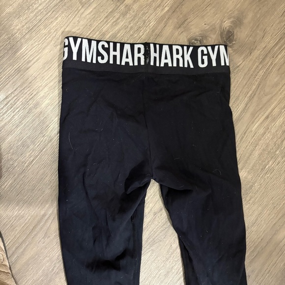 GYMSHARK Black Capri Leggings Mesh Sides Sz S/ XS Athletic Athleisure - Picture 6 of 7